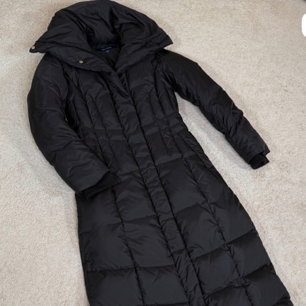 Cole Haan Medium Puffer Long Coat NAVY *and* BLACK Size M - Picture 2 of 7